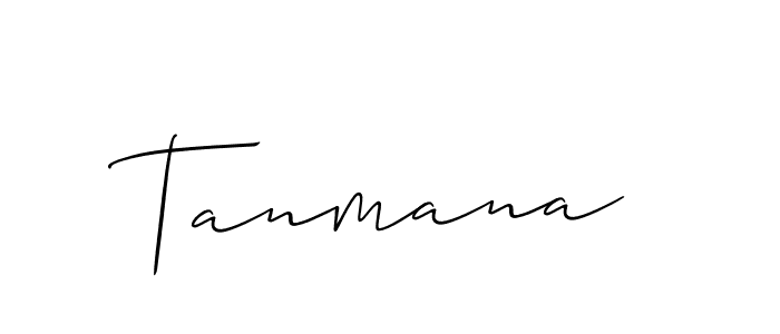 Tanmana stylish signature style. Best Handwritten Sign (Allison_Script) for my name. Handwritten Signature Collection Ideas for my name Tanmana. Tanmana signature style 2 images and pictures png