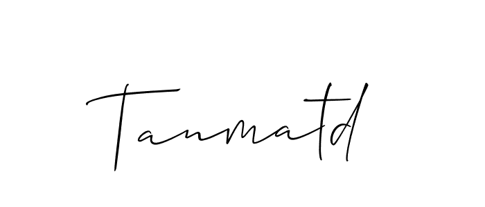 How to make Tanmatd signature? Allison_Script is a professional autograph style. Create handwritten signature for Tanmatd name. Tanmatd signature style 2 images and pictures png