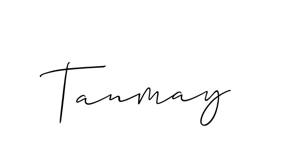Create a beautiful signature design for name Tanmay. With this signature (Allison_Script) fonts, you can make a handwritten signature for free. Tanmay signature style 2 images and pictures png