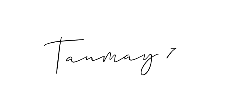 This is the best signature style for the Tanmay 7 name. Also you like these signature font (Allison_Script). Mix name signature. Tanmay 7 signature style 2 images and pictures png