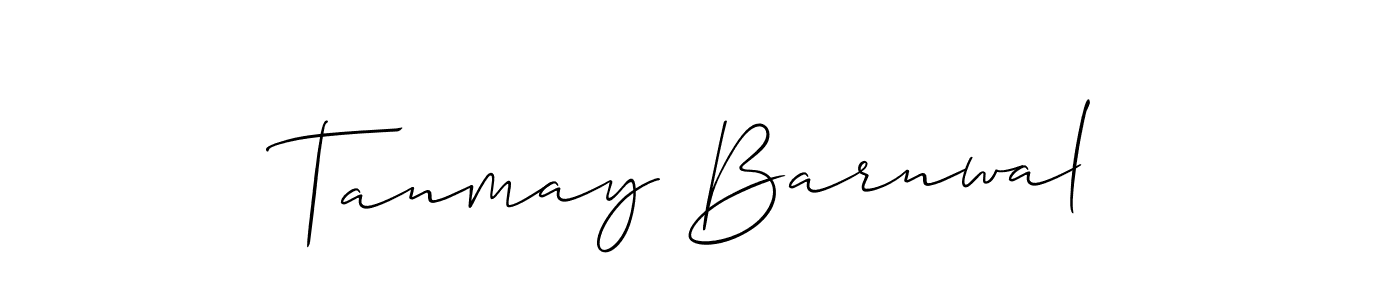 Design your own signature with our free online signature maker. With this signature software, you can create a handwritten (Allison_Script) signature for name Tanmay Barnwal. Tanmay Barnwal signature style 2 images and pictures png