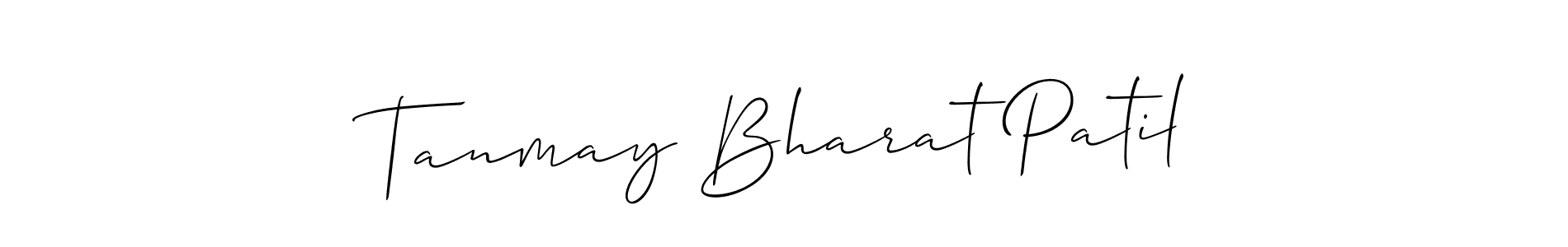 You should practise on your own different ways (Allison_Script) to write your name (Tanmay Bharat Patil) in signature. don't let someone else do it for you. Tanmay Bharat Patil signature style 2 images and pictures png