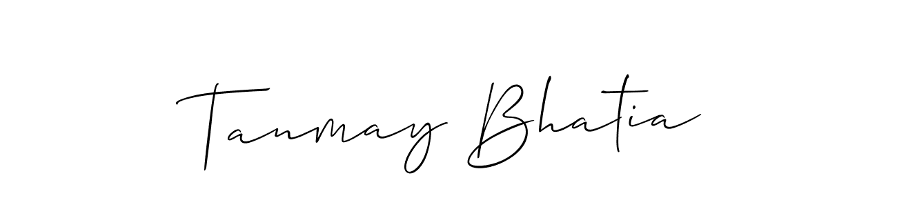 Also You can easily find your signature by using the search form. We will create Tanmay Bhatia name handwritten signature images for you free of cost using Allison_Script sign style. Tanmay Bhatia signature style 2 images and pictures png
