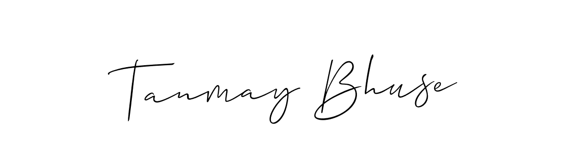 How to Draw Tanmay Bhuse signature style? Allison_Script is a latest design signature styles for name Tanmay Bhuse. Tanmay Bhuse signature style 2 images and pictures png