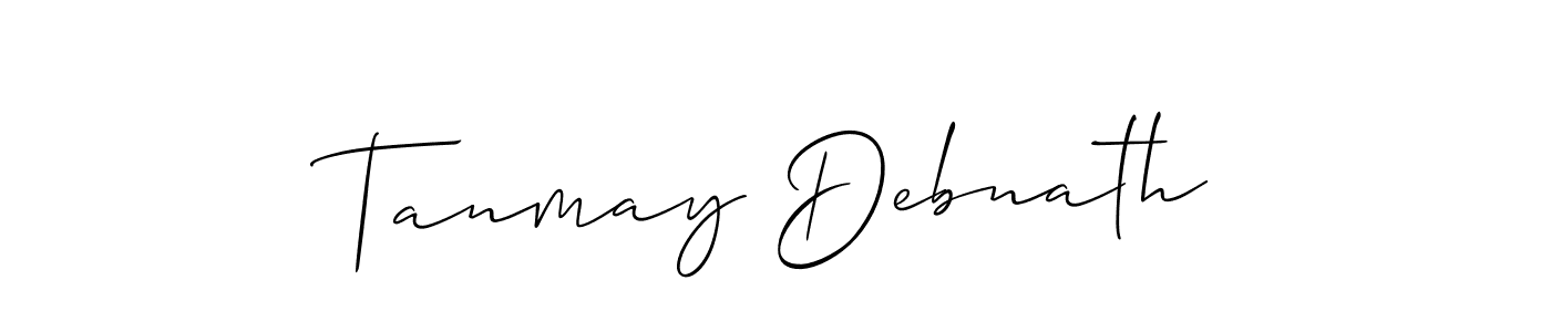 Similarly Allison_Script is the best handwritten signature design. Signature creator online .You can use it as an online autograph creator for name Tanmay Debnath. Tanmay Debnath signature style 2 images and pictures png