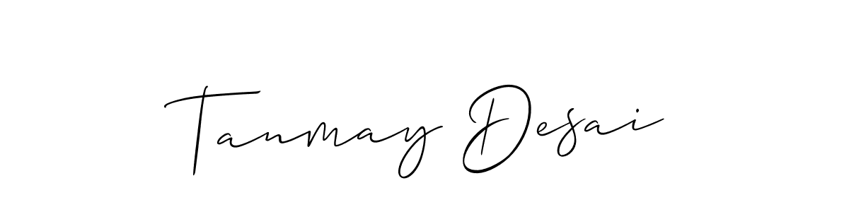 Also You can easily find your signature by using the search form. We will create Tanmay Desai name handwritten signature images for you free of cost using Allison_Script sign style. Tanmay Desai signature style 2 images and pictures png