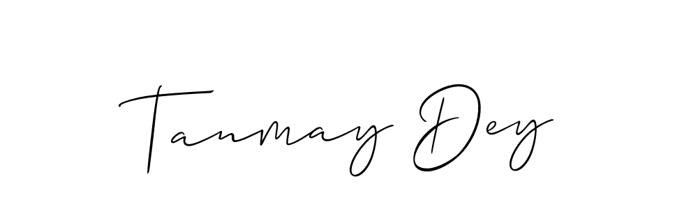 This is the best signature style for the Tanmay Dey name. Also you like these signature font (Allison_Script). Mix name signature. Tanmay Dey signature style 2 images and pictures png