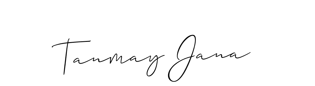 It looks lik you need a new signature style for name Tanmay Jana. Design unique handwritten (Allison_Script) signature with our free signature maker in just a few clicks. Tanmay Jana signature style 2 images and pictures png