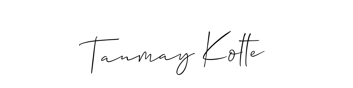 Design your own signature with our free online signature maker. With this signature software, you can create a handwritten (Allison_Script) signature for name Tanmay Kolte. Tanmay Kolte signature style 2 images and pictures png