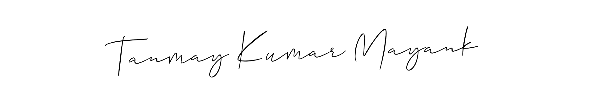 Tanmay Kumar Mayank stylish signature style. Best Handwritten Sign (Allison_Script) for my name. Handwritten Signature Collection Ideas for my name Tanmay Kumar Mayank. Tanmay Kumar Mayank signature style 2 images and pictures png