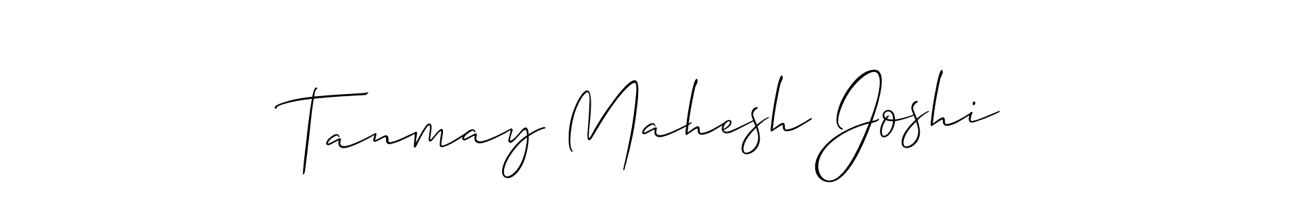 Tanmay Mahesh Joshi stylish signature style. Best Handwritten Sign (Allison_Script) for my name. Handwritten Signature Collection Ideas for my name Tanmay Mahesh Joshi. Tanmay Mahesh Joshi signature style 2 images and pictures png