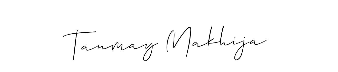 Similarly Allison_Script is the best handwritten signature design. Signature creator online .You can use it as an online autograph creator for name Tanmay Makhija. Tanmay Makhija signature style 2 images and pictures png