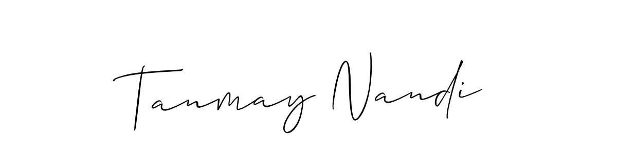 It looks lik you need a new signature style for name Tanmay Nandi. Design unique handwritten (Allison_Script) signature with our free signature maker in just a few clicks. Tanmay Nandi signature style 2 images and pictures png