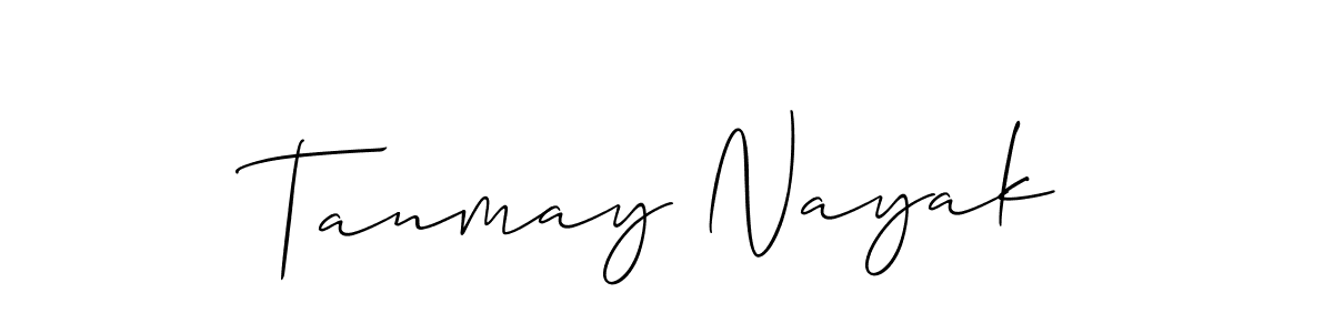 The best way (Allison_Script) to make a short signature is to pick only two or three words in your name. The name Tanmay Nayak include a total of six letters. For converting this name. Tanmay Nayak signature style 2 images and pictures png