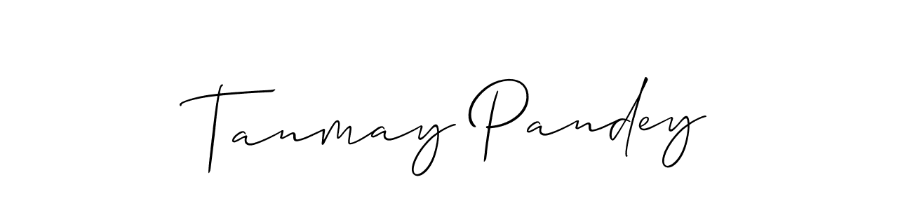 The best way (Allison_Script) to make a short signature is to pick only two or three words in your name. The name Tanmay Pandey include a total of six letters. For converting this name. Tanmay Pandey signature style 2 images and pictures png