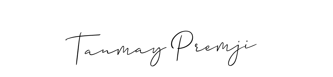 Tanmay Premji stylish signature style. Best Handwritten Sign (Allison_Script) for my name. Handwritten Signature Collection Ideas for my name Tanmay Premji. Tanmay Premji signature style 2 images and pictures png