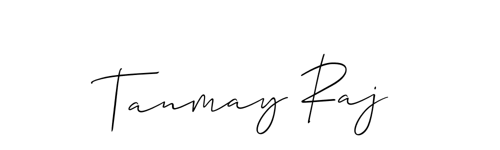 Create a beautiful signature design for name Tanmay Raj. With this signature (Allison_Script) fonts, you can make a handwritten signature for free. Tanmay Raj signature style 2 images and pictures png