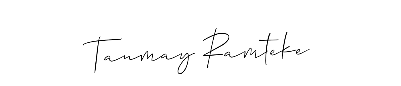 Create a beautiful signature design for name Tanmay Ramteke. With this signature (Allison_Script) fonts, you can make a handwritten signature for free. Tanmay Ramteke signature style 2 images and pictures png