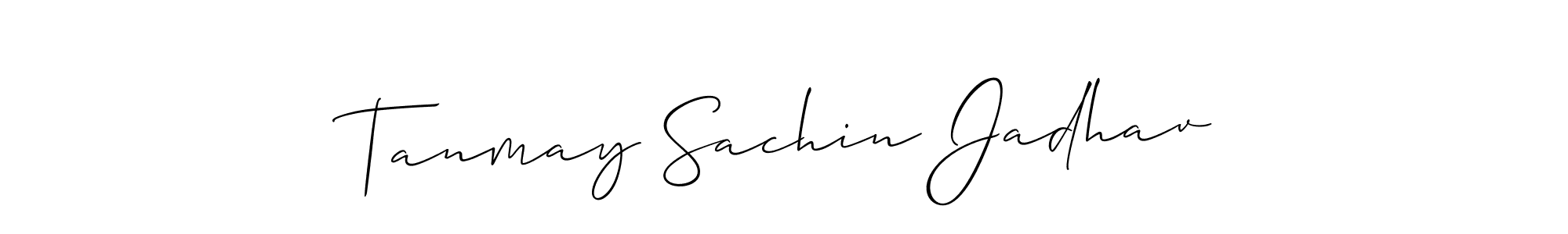 Also we have Tanmay Sachin Jadhav name is the best signature style. Create professional handwritten signature collection using Allison_Script autograph style. Tanmay Sachin Jadhav signature style 2 images and pictures png