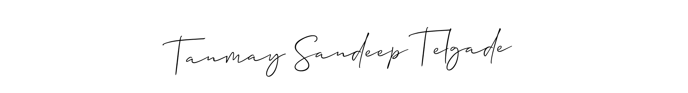 Use a signature maker to create a handwritten signature online. With this signature software, you can design (Allison_Script) your own signature for name Tanmay Sandeep Telgade. Tanmay Sandeep Telgade signature style 2 images and pictures png