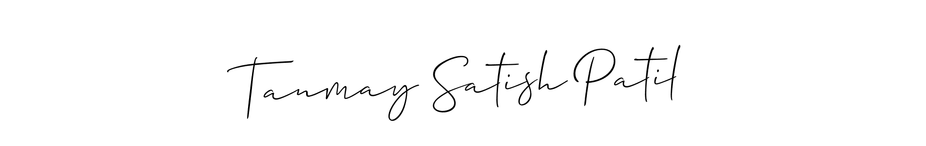 Design your own signature with our free online signature maker. With this signature software, you can create a handwritten (Allison_Script) signature for name Tanmay Satish Patil. Tanmay Satish Patil signature style 2 images and pictures png