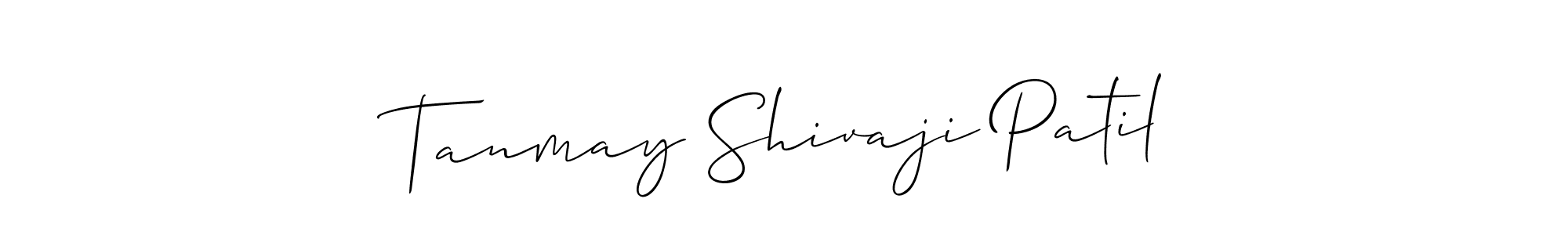 Use a signature maker to create a handwritten signature online. With this signature software, you can design (Allison_Script) your own signature for name Tanmay Shivaji Patil. Tanmay Shivaji Patil signature style 2 images and pictures png
