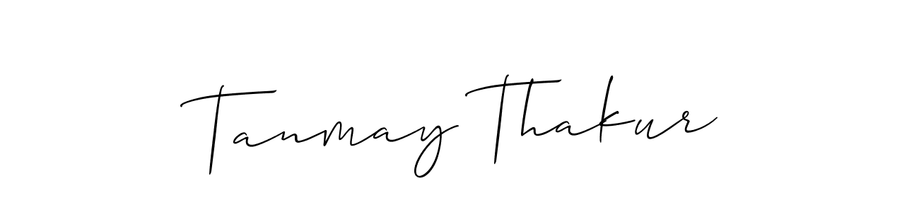 Make a beautiful signature design for name Tanmay Thakur. With this signature (Allison_Script) style, you can create a handwritten signature for free. Tanmay Thakur signature style 2 images and pictures png