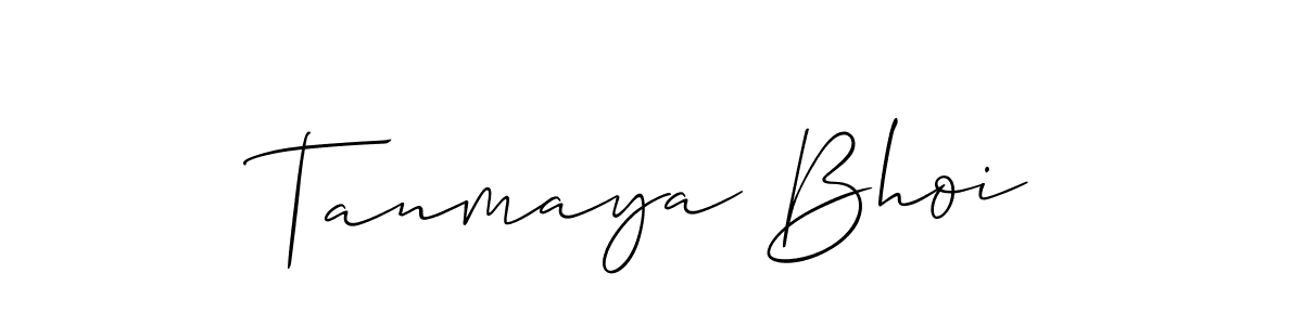 How to make Tanmaya Bhoi signature? Allison_Script is a professional autograph style. Create handwritten signature for Tanmaya Bhoi name. Tanmaya Bhoi signature style 2 images and pictures png