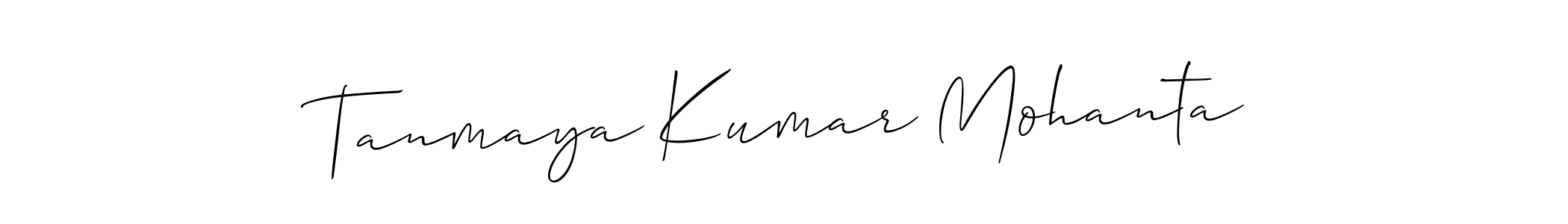 The best way (Allison_Script) to make a short signature is to pick only two or three words in your name. The name Tanmaya Kumar Mohanta include a total of six letters. For converting this name. Tanmaya Kumar Mohanta signature style 2 images and pictures png