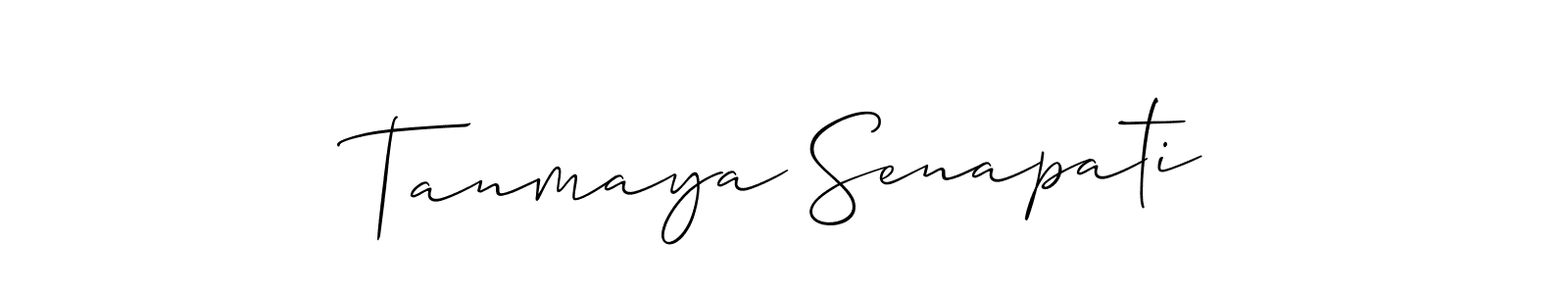 Tanmaya Senapati stylish signature style. Best Handwritten Sign (Allison_Script) for my name. Handwritten Signature Collection Ideas for my name Tanmaya Senapati. Tanmaya Senapati signature style 2 images and pictures png