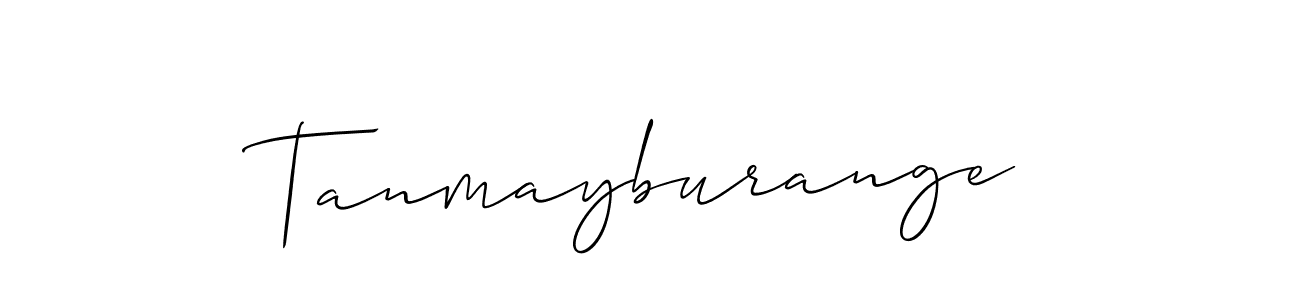 The best way (Allison_Script) to make a short signature is to pick only two or three words in your name. The name Tanmayburange include a total of six letters. For converting this name. Tanmayburange signature style 2 images and pictures png