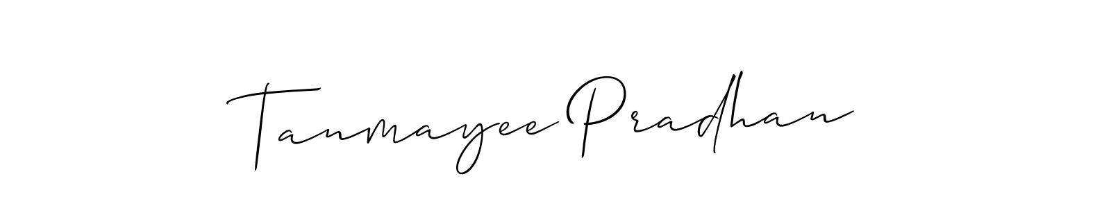 Design your own signature with our free online signature maker. With this signature software, you can create a handwritten (Allison_Script) signature for name Tanmayee Pradhan. Tanmayee Pradhan signature style 2 images and pictures png