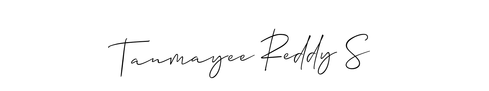 Design your own signature with our free online signature maker. With this signature software, you can create a handwritten (Allison_Script) signature for name Tanmayee Reddy S. Tanmayee Reddy S signature style 2 images and pictures png