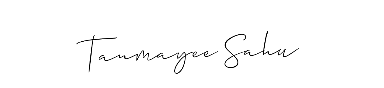 Design your own signature with our free online signature maker. With this signature software, you can create a handwritten (Allison_Script) signature for name Tanmayee Sahu. Tanmayee Sahu signature style 2 images and pictures png