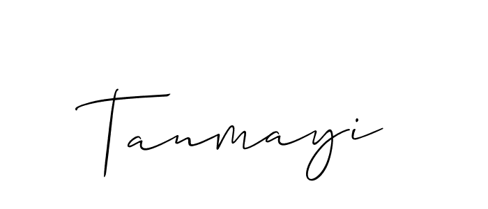 Make a beautiful signature design for name Tanmayi. With this signature (Allison_Script) style, you can create a handwritten signature for free. Tanmayi signature style 2 images and pictures png