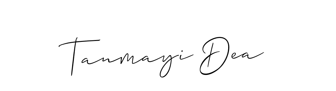 Make a beautiful signature design for name Tanmayi Dea. With this signature (Allison_Script) style, you can create a handwritten signature for free. Tanmayi Dea signature style 2 images and pictures png