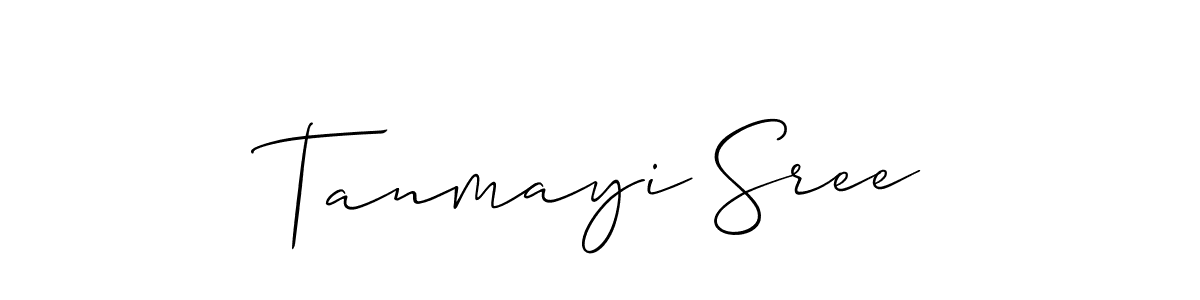 You can use this online signature creator to create a handwritten signature for the name Tanmayi Sree. This is the best online autograph maker. Tanmayi Sree signature style 2 images and pictures png