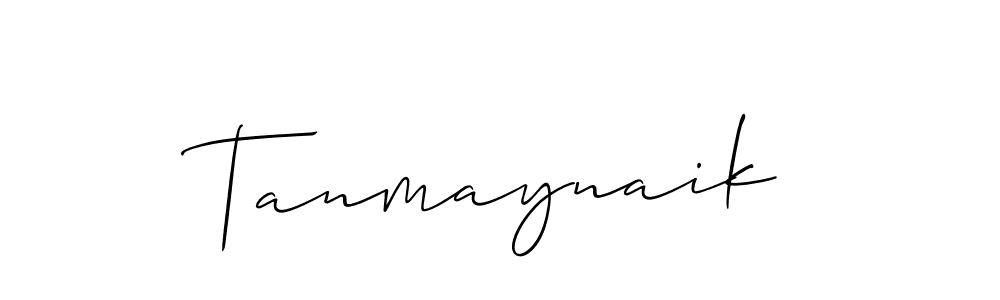 How to make Tanmaynaik signature? Allison_Script is a professional autograph style. Create handwritten signature for Tanmaynaik name. Tanmaynaik signature style 2 images and pictures png