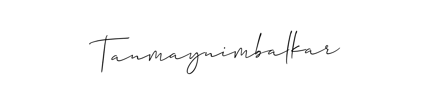 Create a beautiful signature design for name Tanmaynimbalkar. With this signature (Allison_Script) fonts, you can make a handwritten signature for free. Tanmaynimbalkar signature style 2 images and pictures png