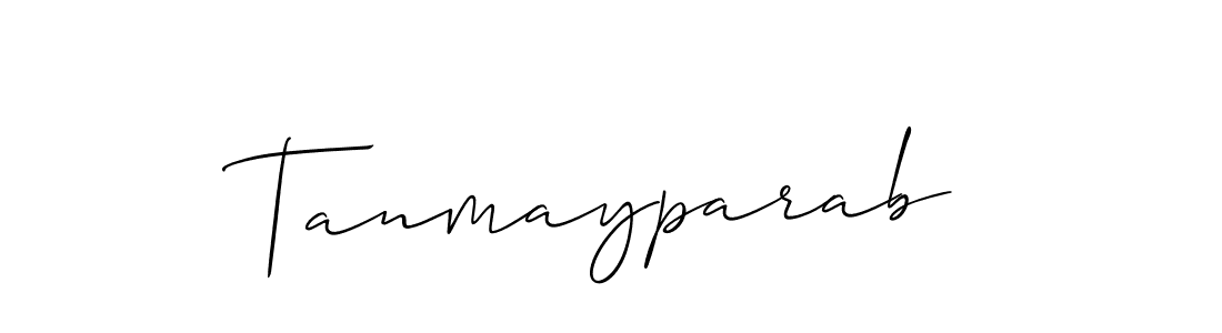 Design your own signature with our free online signature maker. With this signature software, you can create a handwritten (Allison_Script) signature for name Tanmayparab. Tanmayparab signature style 2 images and pictures png