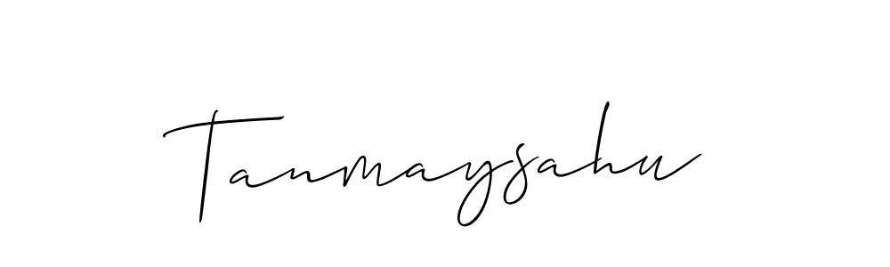 Allison_Script is a professional signature style that is perfect for those who want to add a touch of class to their signature. It is also a great choice for those who want to make their signature more unique. Get Tanmaysahu name to fancy signature for free. Tanmaysahu signature style 2 images and pictures png