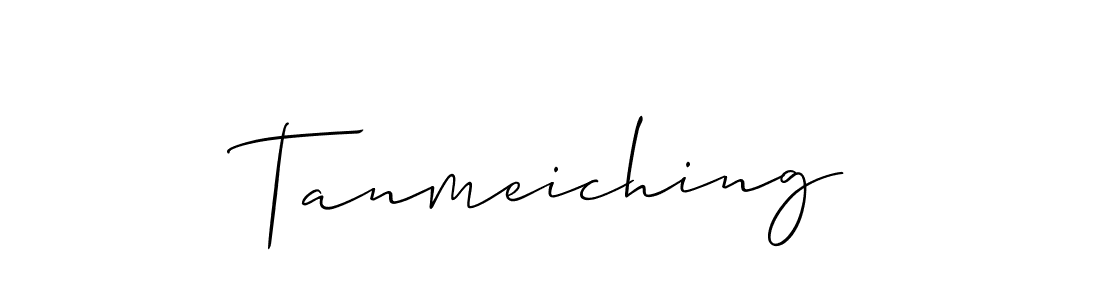 Tanmeiching stylish signature style. Best Handwritten Sign (Allison_Script) for my name. Handwritten Signature Collection Ideas for my name Tanmeiching. Tanmeiching signature style 2 images and pictures png