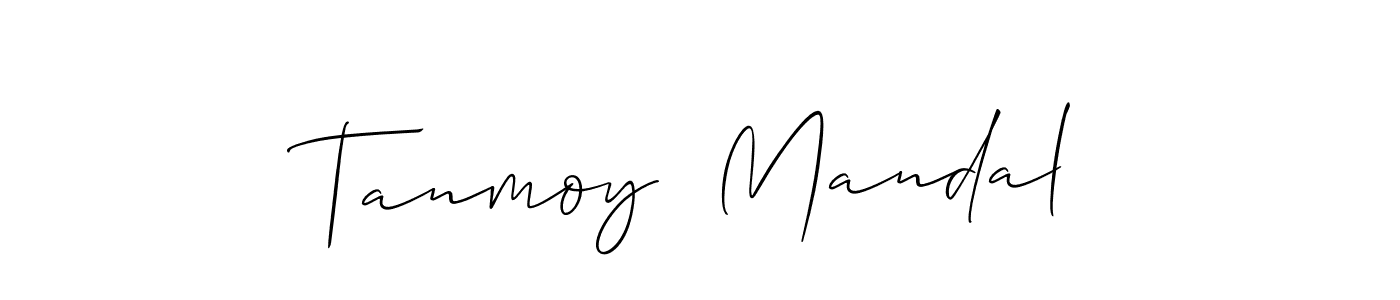 You should practise on your own different ways (Allison_Script) to write your name (Tanmoy  Mandal) in signature. don't let someone else do it for you. Tanmoy  Mandal signature style 2 images and pictures png