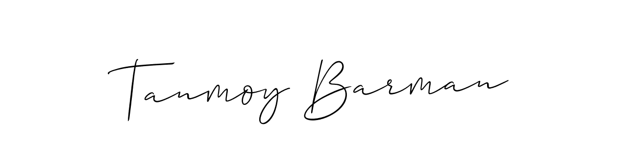 How to make Tanmoy Barman signature? Allison_Script is a professional autograph style. Create handwritten signature for Tanmoy Barman name. Tanmoy Barman signature style 2 images and pictures png