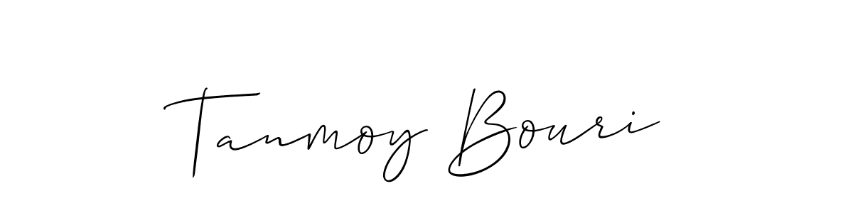 This is the best signature style for the Tanmoy Bouri name. Also you like these signature font (Allison_Script). Mix name signature. Tanmoy Bouri signature style 2 images and pictures png