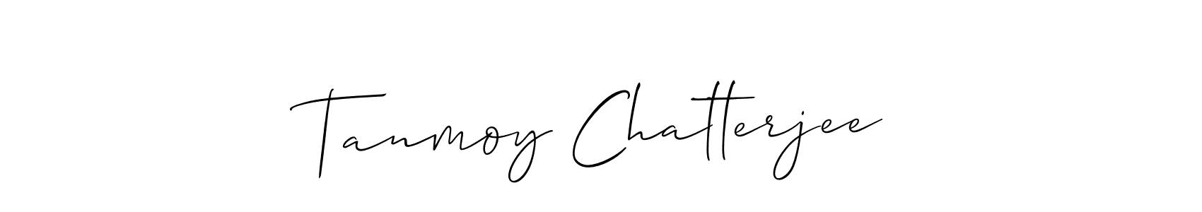 Use a signature maker to create a handwritten signature online. With this signature software, you can design (Allison_Script) your own signature for name Tanmoy Chatterjee. Tanmoy Chatterjee signature style 2 images and pictures png