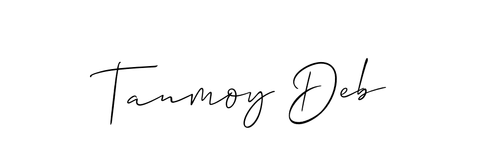Also we have Tanmoy Deb name is the best signature style. Create professional handwritten signature collection using Allison_Script autograph style. Tanmoy Deb signature style 2 images and pictures png