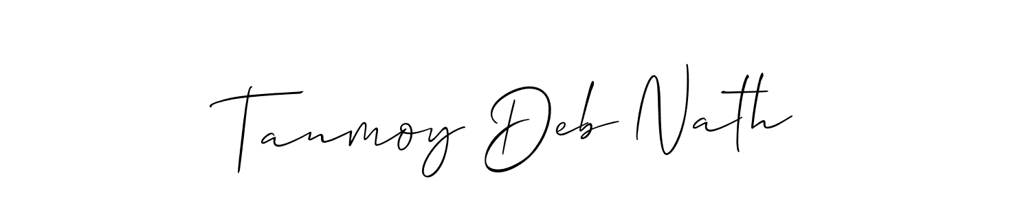 Also we have Tanmoy Deb Nath name is the best signature style. Create professional handwritten signature collection using Allison_Script autograph style. Tanmoy Deb Nath signature style 2 images and pictures png