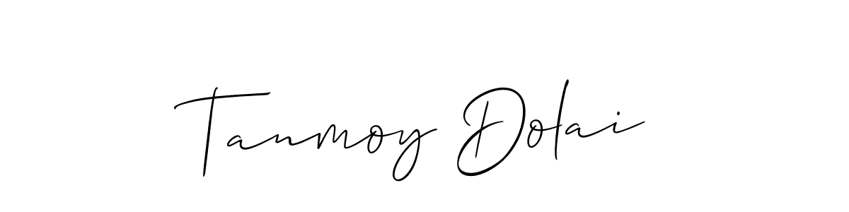 Allison_Script is a professional signature style that is perfect for those who want to add a touch of class to their signature. It is also a great choice for those who want to make their signature more unique. Get Tanmoy Dolai name to fancy signature for free. Tanmoy Dolai signature style 2 images and pictures png