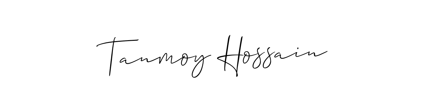 Allison_Script is a professional signature style that is perfect for those who want to add a touch of class to their signature. It is also a great choice for those who want to make their signature more unique. Get Tanmoy Hossain name to fancy signature for free. Tanmoy Hossain signature style 2 images and pictures png
